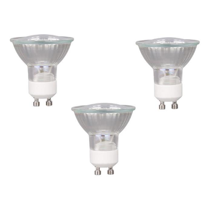 XQ-LITE Lot de 3 ampoules LED Par16 GU10 3 W équivalent a 40 W