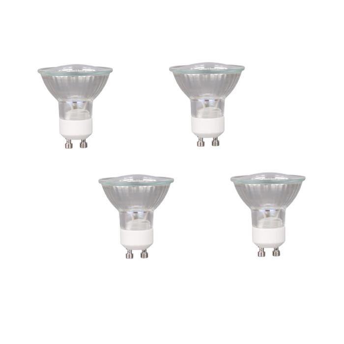 XQ-LITE Lot de 4 ampoules LED Par16 GU10 3 W équivalent a 40 W