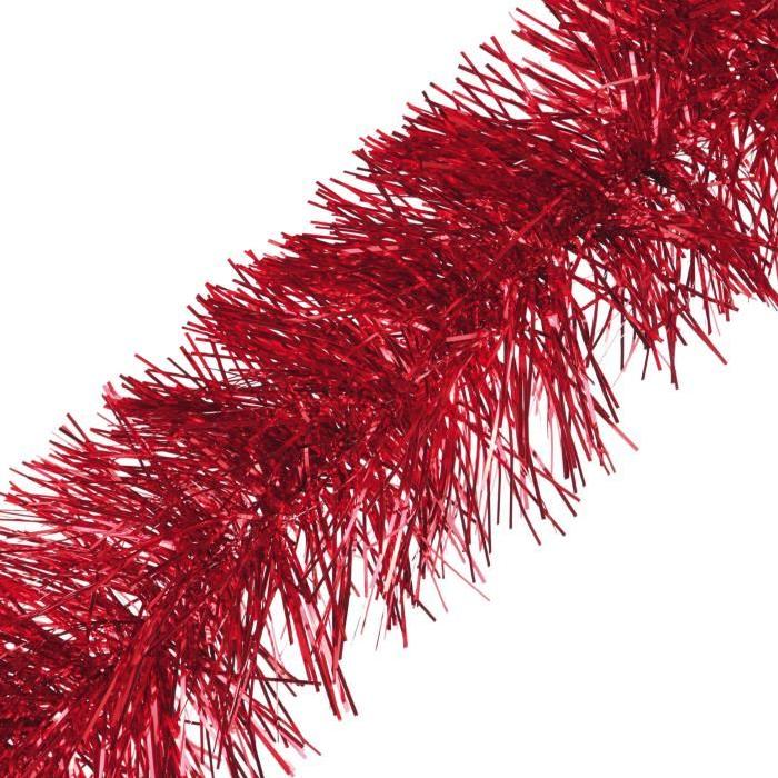 Guirlande de Noël intérieure 6 plis Rouge D 20 cmxL 3 m