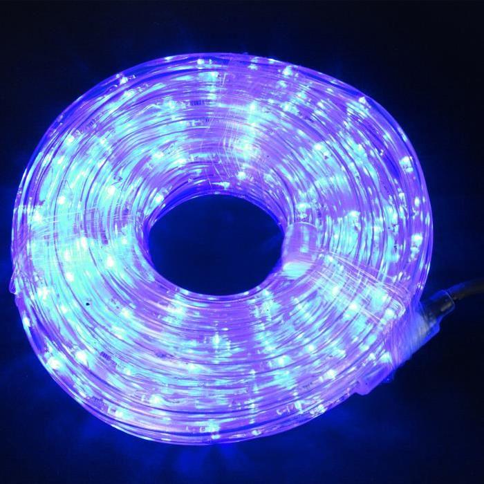 Guirlande de Noël lumineuse intérieure en PVC 6 m Bleu