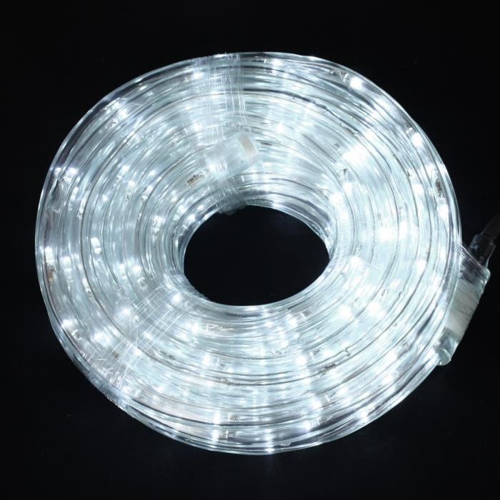 Guirlande de Noël lumineuse intérieure en PVC 10 m Blanc