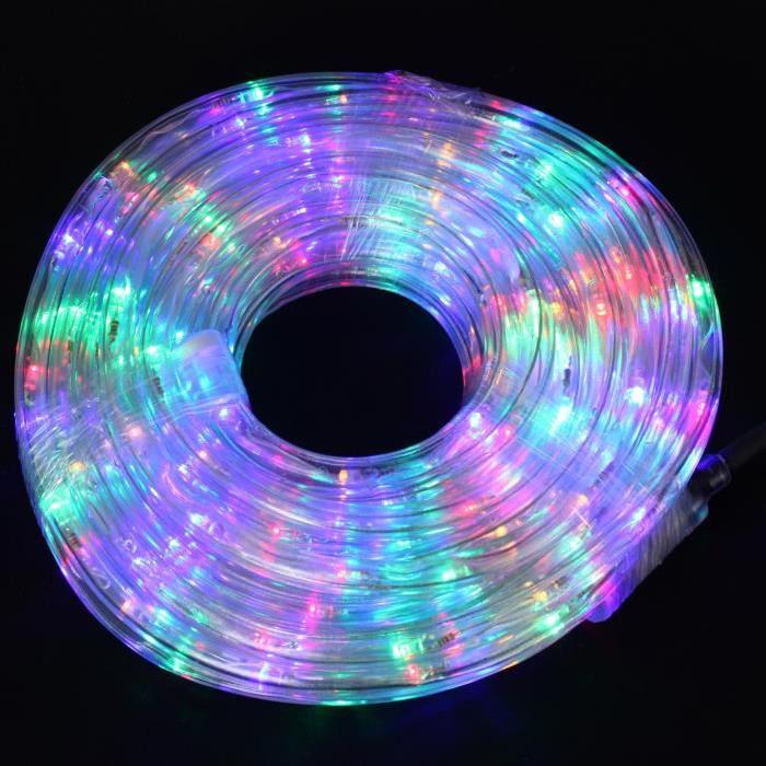 Guirlande de Noël lumineuse intérieure en PVC 10 m Multicolore