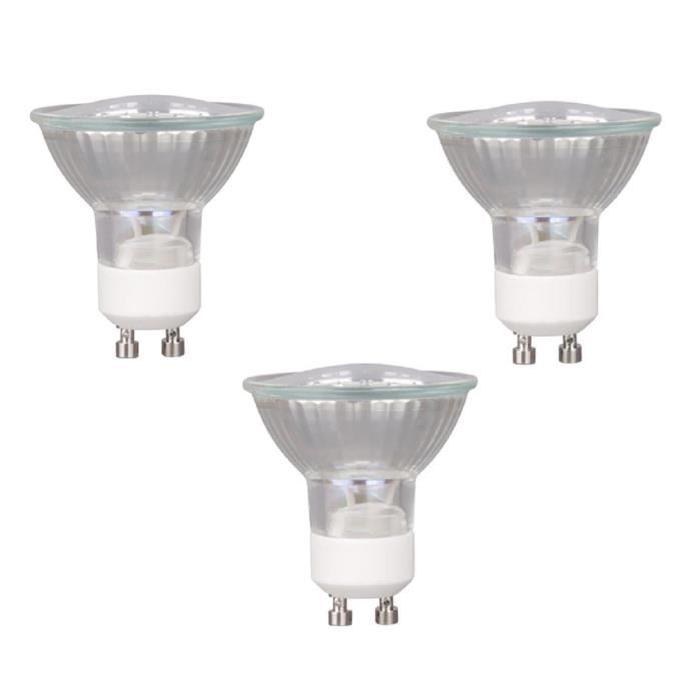 XQ-LITE Lot de 3 ampoules LED Par16 GU10 3 W équivalent a 40 W