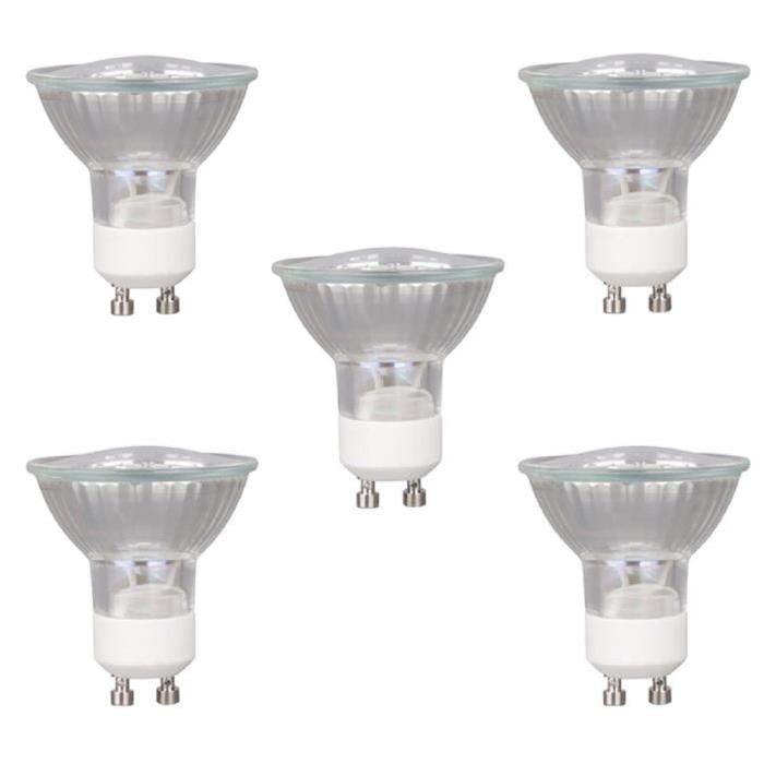 XQ-LITE Lot de 5 ampoules LED Par16 GU10 3 W équivalent a 40 W