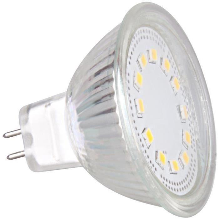 XQ-LITE Lot de 2 ampoules LED MR16 GU5,3 3 W équivalent a 28 W