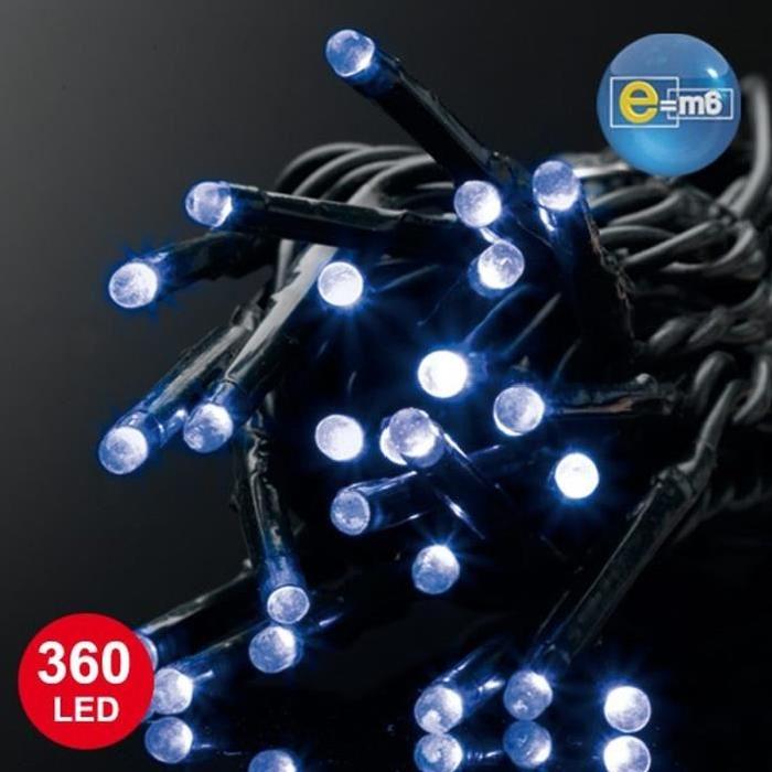 Guirlande lumineuse de noël 36 metres bleue 360 LED