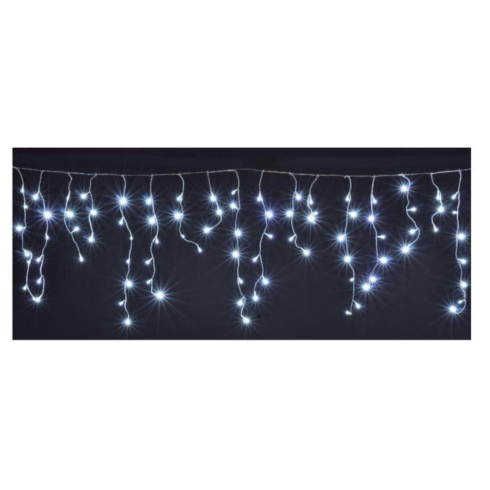 Guirlande de Noël Stalactite intérieure 100 LED blanc 1,95 x 0,56 m