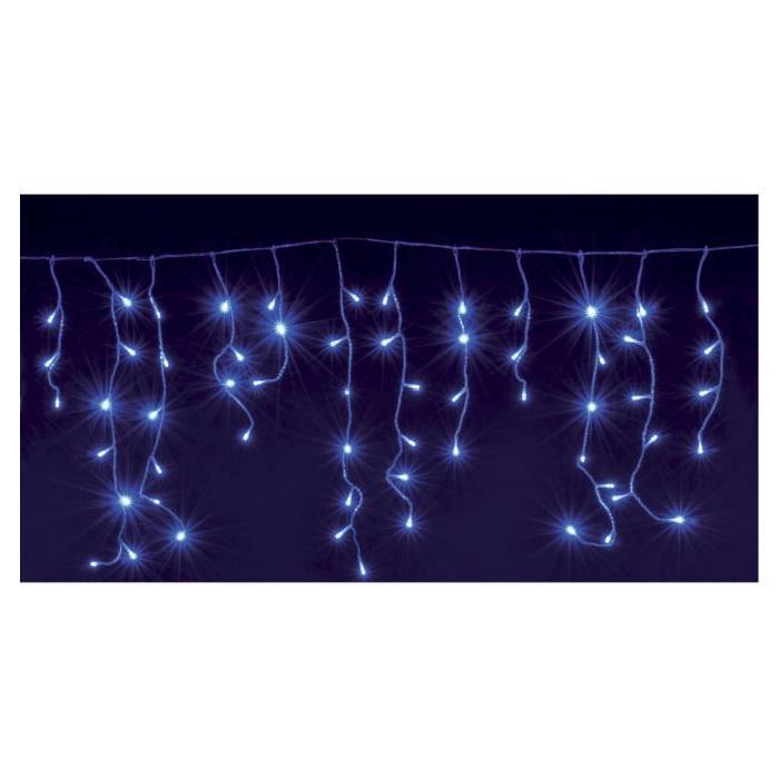 Guirlande de Noël Stalactite intérieure 180 LED bleu 3,5 x 0,56 m