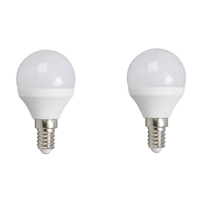 XQ-LITE Lot de 2 ampoules LED E14 globe 3 W équivalent a 25 W