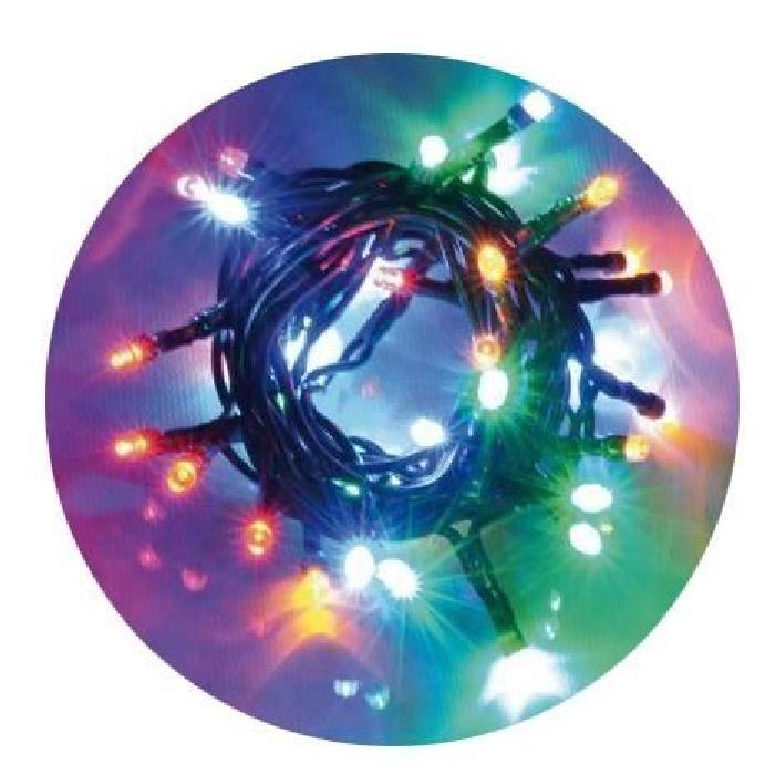 Guirlande de Noël lumineuse intérieure multicolore en PVC