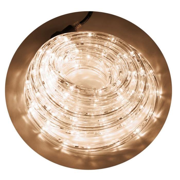 Guirlande de Noël lumineuse intérieure Cordon blanc en PVC L 8 m