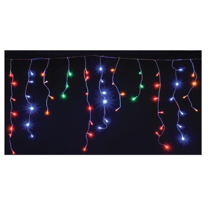 Guirlande de Noël Stalactite intérieure 240 LED multicolore 7,2 x 0,56 m