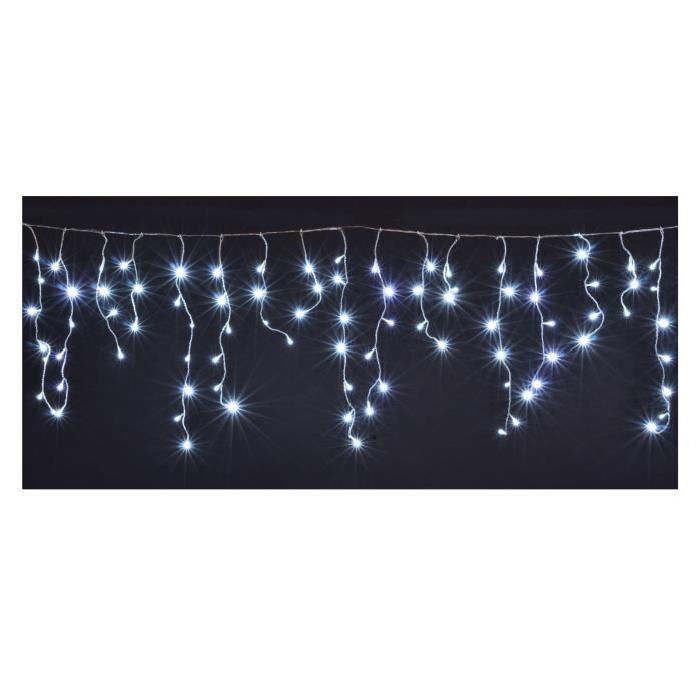 Guirlande de Noël Stalactite intérieure 300 LED blanc 9 x 0,56 m