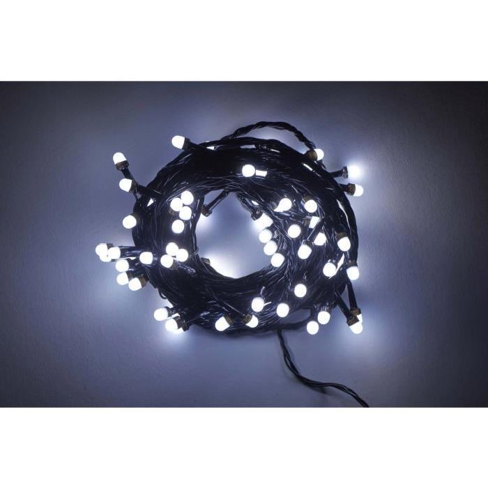 Guirlande de Noël lumineuse intérieure Cosmo Multicolore L 10 m