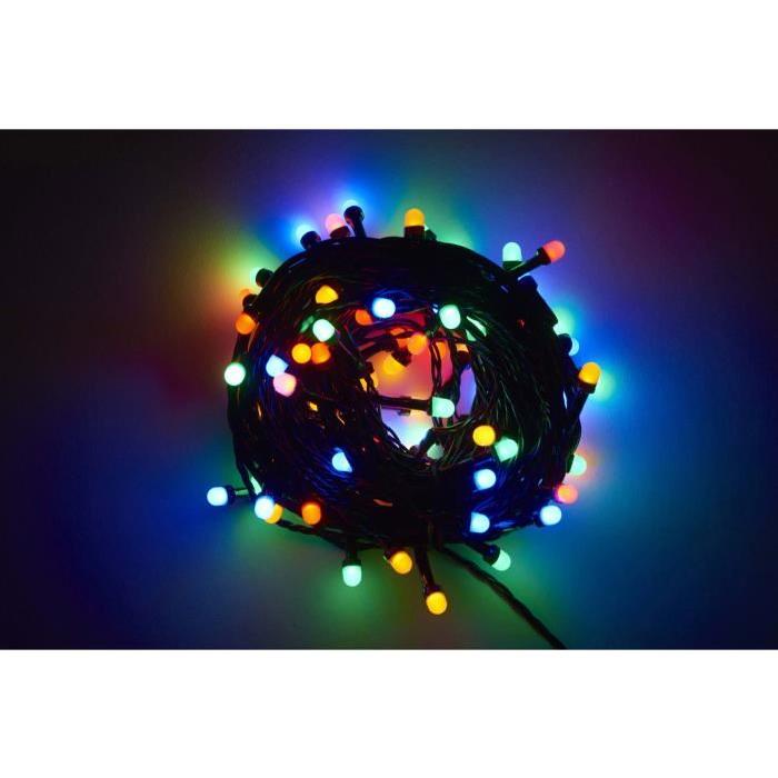 Guirlande de Noël lumineuse intérieure Cosmo Blanc L 10 m