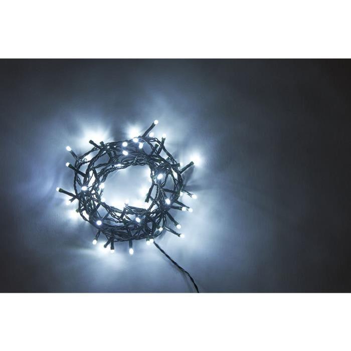 Guirlande de Noël lumineuse intérieure Blanc en PVC 5 mm