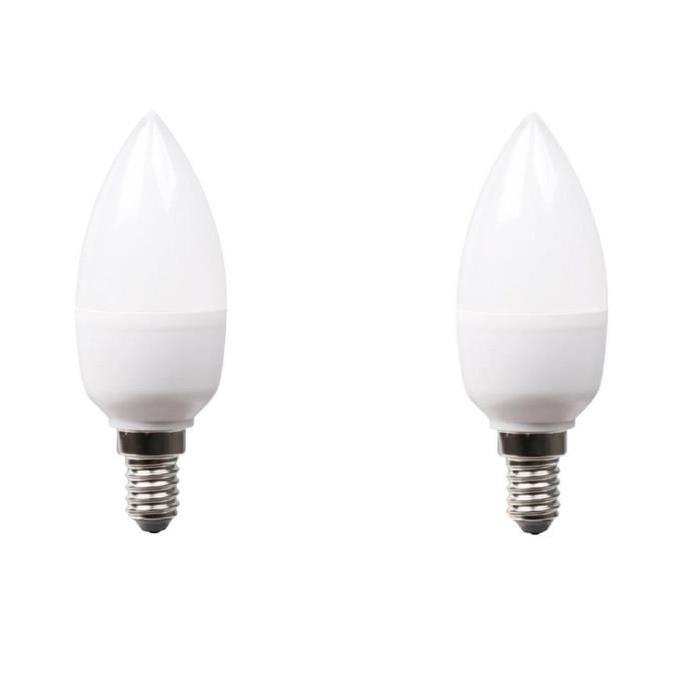 XQ-LITE Lot de 2 ampoules LED E14 flamme 4 W équivalent a 30 W