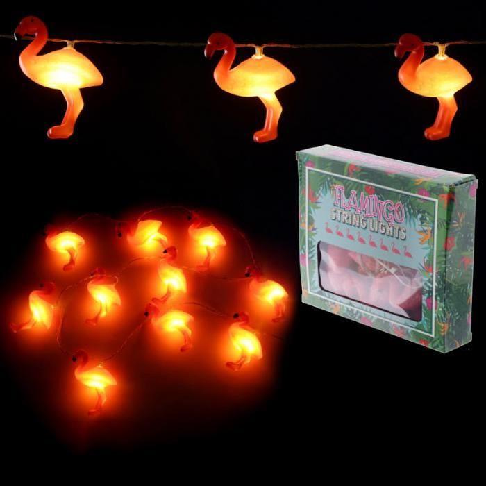 Guirlande LED de décoration - Flamant rose 140cm