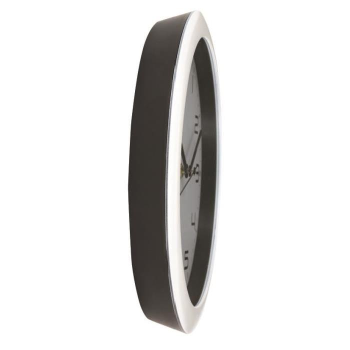 ALBA Horloge silencieuse 30cm quartz - Blanc - 30,5x30,5x5cm
