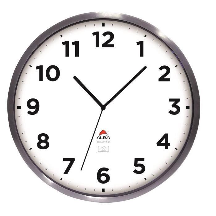 ALBA Horloge étanche radio pilotée 35,5cm 37x37x5,8cm