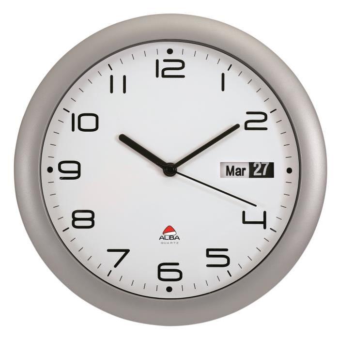 ALBA Horloge avec dateur 30cm 30,5x30,5x5,5cm