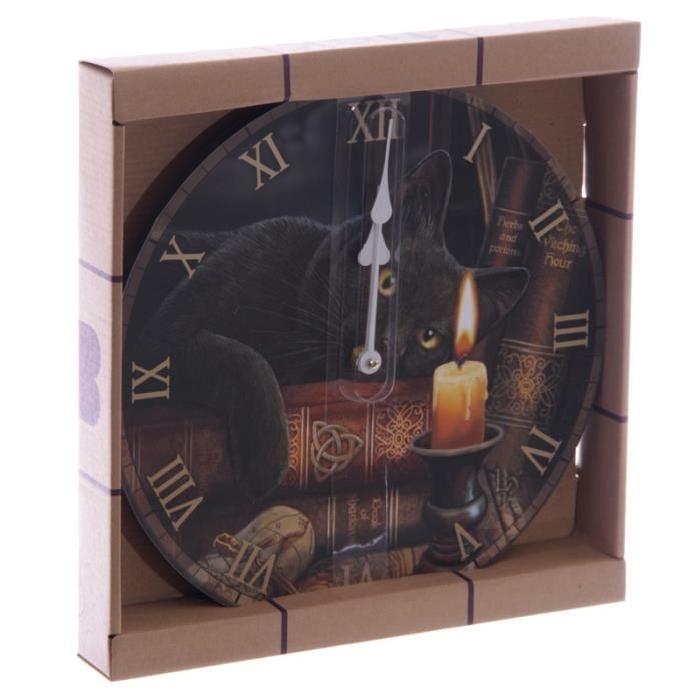 Horloge murale avec Chat Sorcier - 30cm