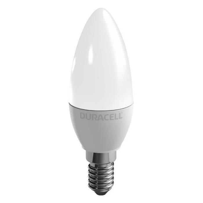 DURACELL Ampoule LED E14 flamme 3,4 W équivalent 25 W blanc chaud