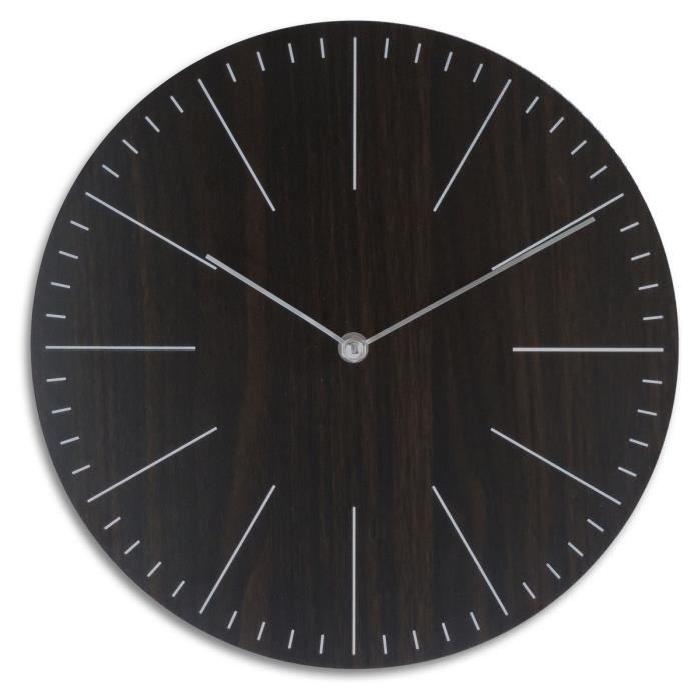 CLASSY Horloge murale Ř30 cm a piles noire