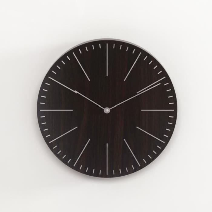 CLASSY Horloge murale Ř30 cm a piles noire