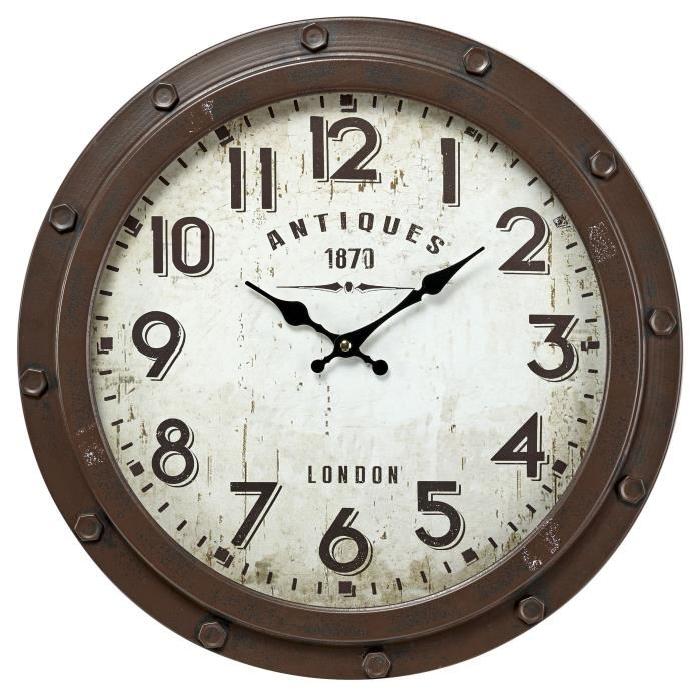 IMAGINE Horloge Antique en métal Diametre 47 cm