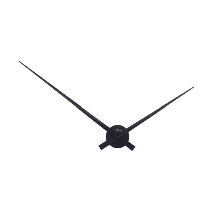 NEXTIME Horloge murale - Hands - Aluminium - Noir  Ř 85cm