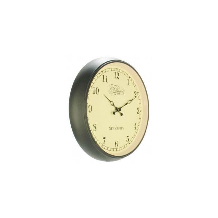 NEXTIME Horloge - Aaltje - Métal - Marron  Ř 25cm