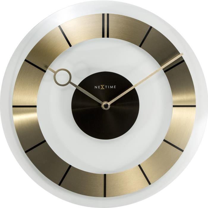 NEXTIME Horloge murale - Retro - Verre  Ř 31cm