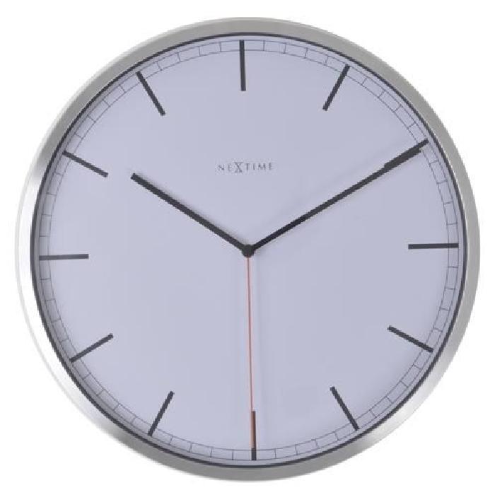 NEXTIME Horloge murale - Company - Aluminium - Cadran  Ř 35cm