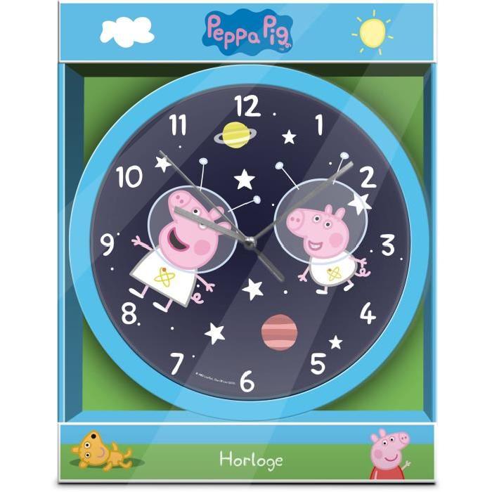 PEPPA PIG  Horloge ?25 cm - Bleu