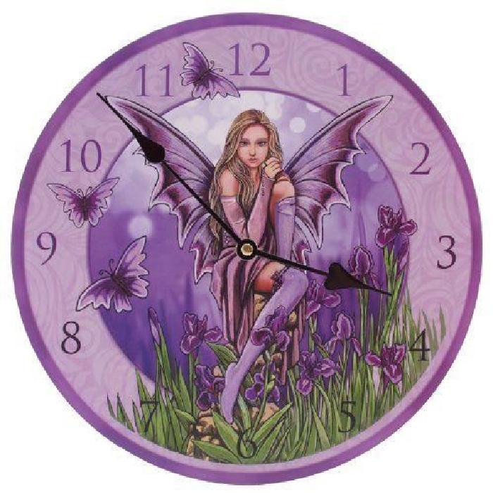 Horloge murale Imprimée - Fée Iris - 30cm