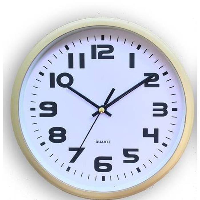 XCLOCK Horloge silencieuse Classic - 30 x 3,5 cm - Blanc