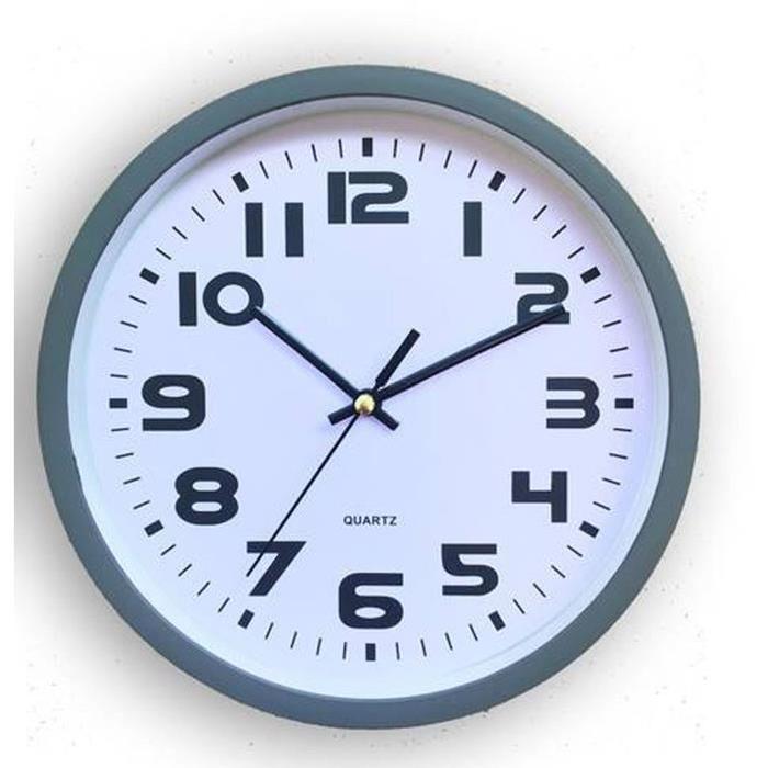 XCLOCK Horloge silencieuse Classic 30 x 3,5cm - Blanc