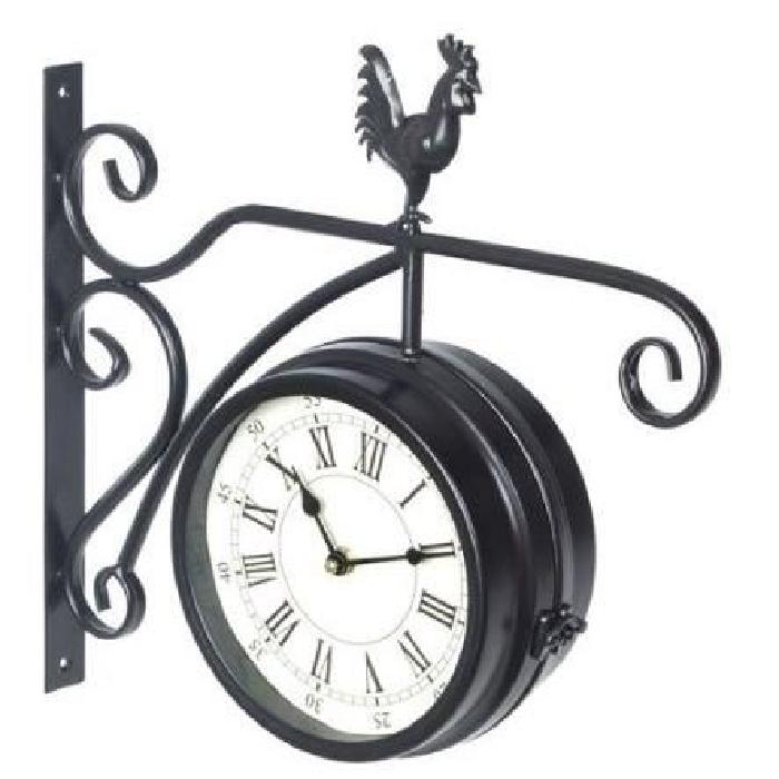 XCLOCK Horloge en métal Gare - Diametre 29 cm