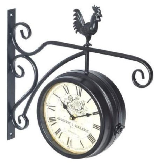 XCLOCK Horloge en métal Gare - Diametre 29 cm