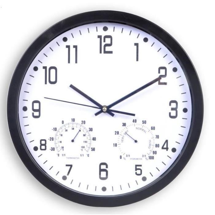 XCLOCK Horloge silencieuse Chrono - Diametre 35 cm