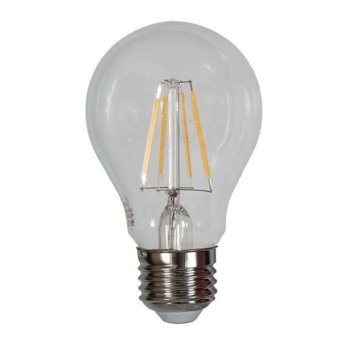 Ampoule LED filament E27 Edison 4 W équivalent a 40 W blanc chaud