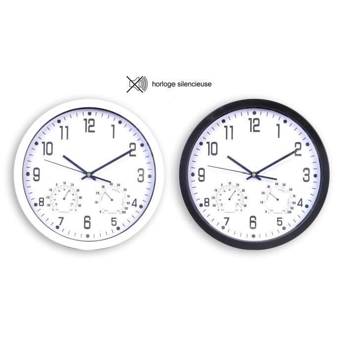 XCLOCK Horloge silencieuse Chrono - Diametre 35 cm