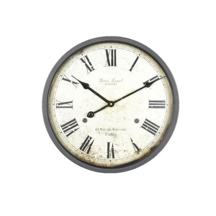 XCLOCK Horloge métal Comtoise - Diametre 35,5 cm