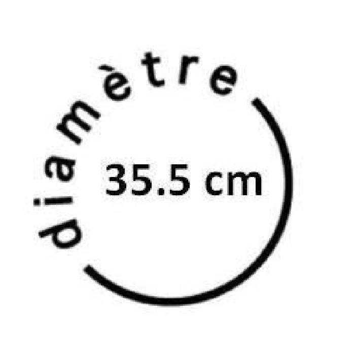 XCLOCK Horloge métal Comtoise - Diametre 35,5 cm