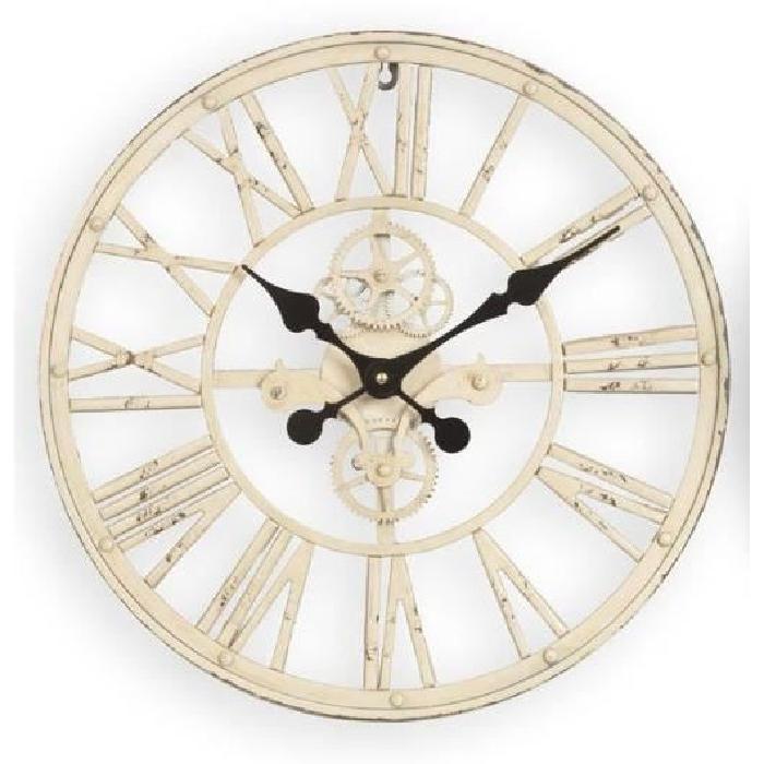 XCLOCK Horloge métal Old - Diametre 45 cm