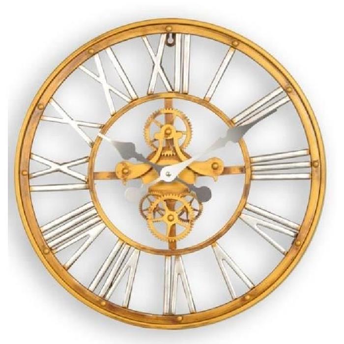 XCLOCK Horloge métal Old - Diametre 45 cm