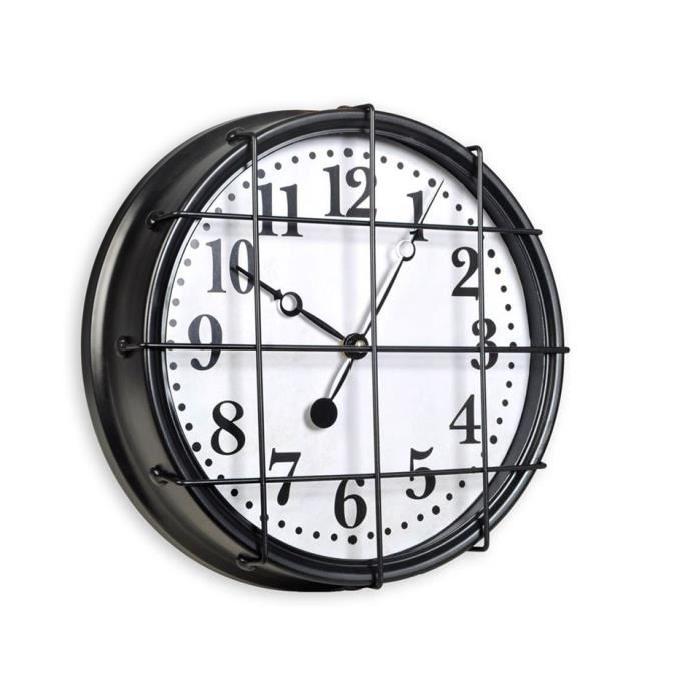 XCLOCK Horloge métal Quart - 46 x 46 x 8 cm