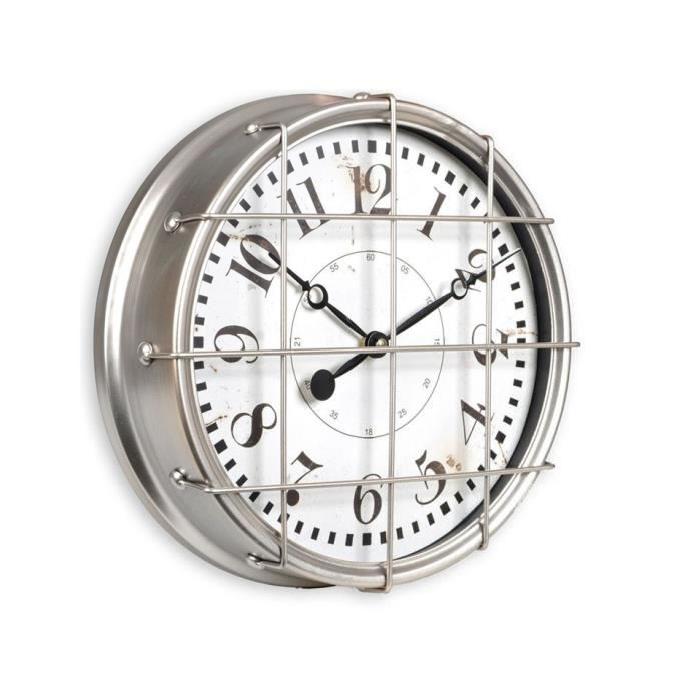 XCLOCK Horloge métal Quart - 46 x 46 x 8 cm