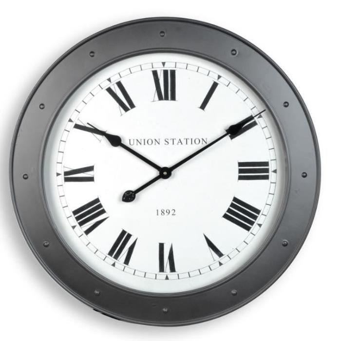 XCLOCK Horloge métal - 60,5 x 6 x 60,5 cm